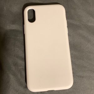 Plain white iPhone case